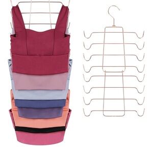 2 Multi-Layer Clothes Hanger - Rose Gold